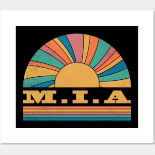 Graphic M.I.A Proud Name Distressed Birthday Vintage Style Posters and Art